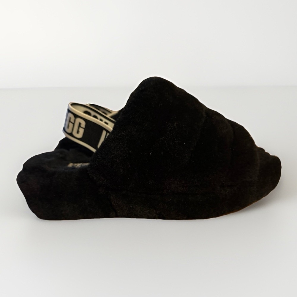 UGG Fluff Yeah Slides Black Size 5 Womens Slippers